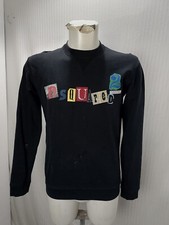 Articolo e1851 felpa uomo Dsquared2 nera taglia M, misure sono ascelle cm 52, sp