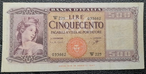 500 lire ornata spighe - ornata,