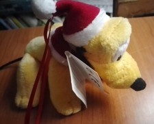 DISNEY COLLECTION - PLUTO CON CAPPELLO BABBO NATALE - PICCOLO GADGET DI PELOUCHE