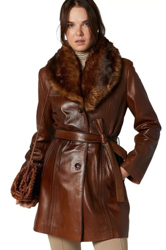 Trench lungo donna - , marrone
