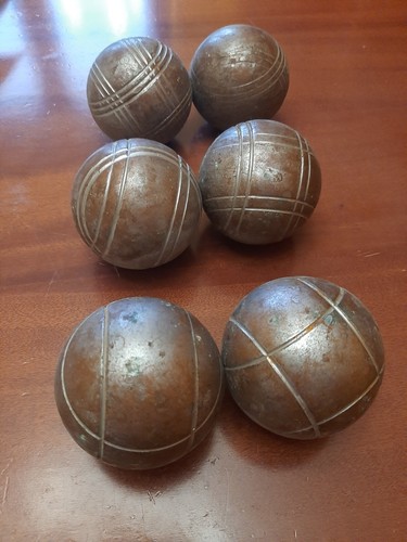 Antiche bocce metallo - bocce,