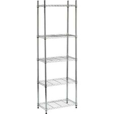 SCAFFALE IN METALLO CROMATO 5