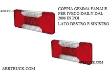 Coppia plastiche gemme fanale - coppia,