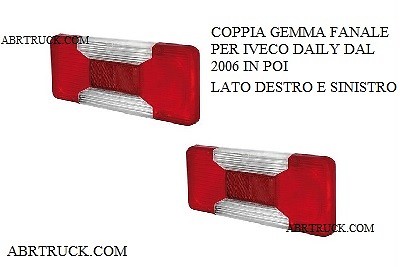 Coppia plastiche gemme fanale - coppia,