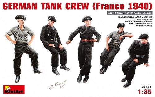 Miniart german tank crew - miniart,