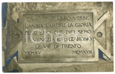 1918 WW1 - BOLOGNA (?) Targa