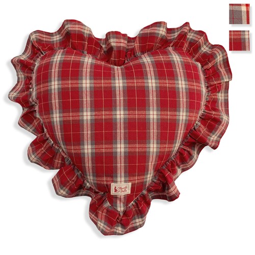 Cuscino cuore natalizio balza - natalizio,