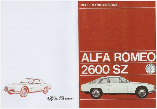 Alfa romeo 2600 manuale - alfa, sz-