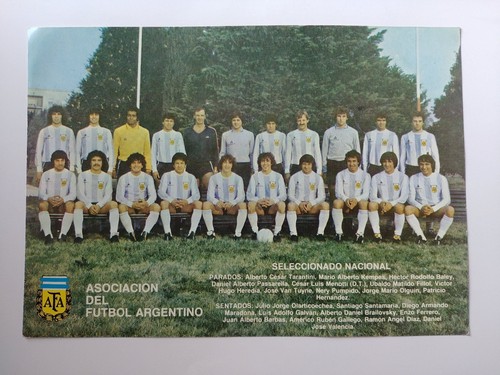 Cartolina squadra argentina - cartolina,