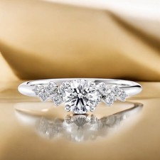 Fede nuziale in oro bianco 14