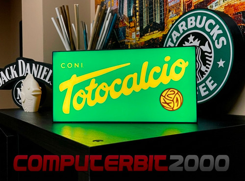 Insegna luminosa totocalcio - insegna,