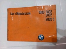 BMW 1602 / 1802 / 2002 / 2002 Tii   MANUALE USO E MANUTENZIONE  ORIGINALE