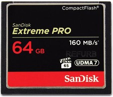 Scheda di memoria SanDisk ExtremePro 64 GB CF SDCFXPS-064G G Extreme Pro 64 GB 160 MB/s
