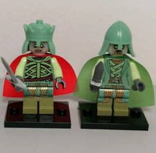 2 Lord of the Rings Ghost Army and King minifigure LOTR Medieval