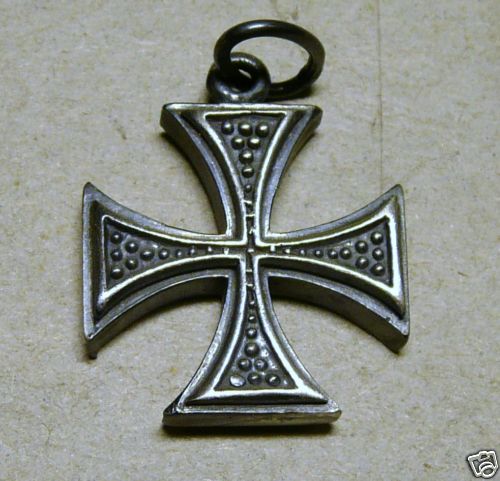 Croce malta argento - di,