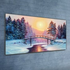 Oil Painting Winter Trees