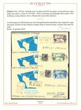 1961 - 3 FDC (Catalogo sassone n.° 918/921) GRONCHI ROSA RICOPERTO + CERTIFICATO