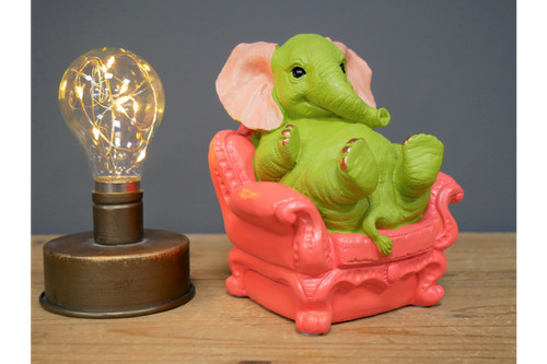 Elefante colorato brillante - , su