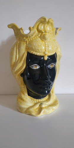 Vaso testa moro donna - testa,