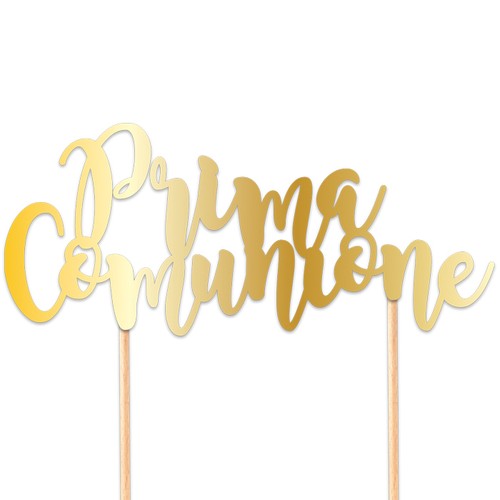 Cake topper carta scritta - in,