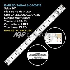 KIT 3 BARRE STRIP 7 LED TV