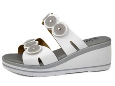 Women white silver strap - white, &