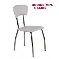 Sedia similpelle impilabile