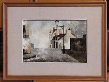 Dipinto olio di autore francese anni 60.