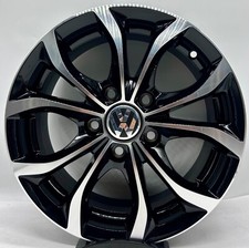 4 cerchi lega nuovi volkswagen golf r15 nero lucido diamantato lt004117