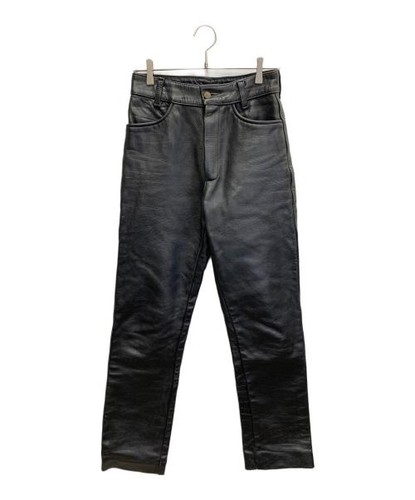 Vanson pantalone pelle nero - vanson,