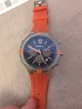Breil B Rise TW2004 Men's Chronograph Watch, cinturino arancione, nuovo, commerciale