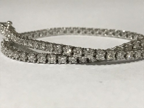 Bracciale tennis oro bianco - bracciale,