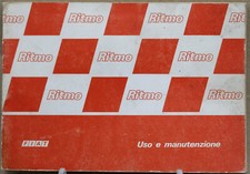 libretto uso manutenzione fiat ritmo 5 edizione 1986 60 70 75 cl l