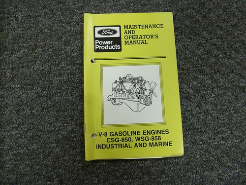 Ford csg850 wsg858 v8 - ford, motore