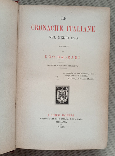 Ugo balzani cronache - le,