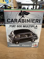 BRUMM-Fiat 600 Multipla 1956 CARABINIERI,scala 1:43 De Agostini.