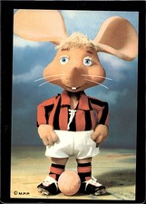 Cartolina Topo Gigio con maglia del Milan