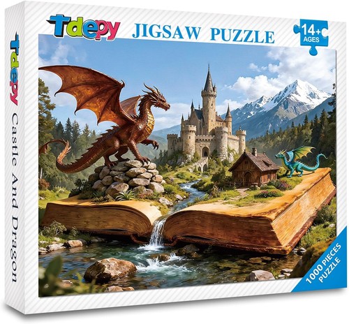 Castello drago puzzle 1000 - drago,