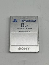 MEMORY CARD PLAYSTATION 2 PS2 ORIGINALE SONY ED. LIMITATA SILVER 8MB MAGIC GATE