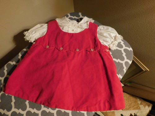 Vestito bambino velluto rosso