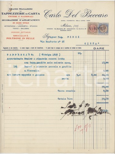 1927 milano via monforte - milano,