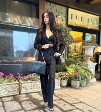 ZARA PANTALONE NERO PAILLETTES