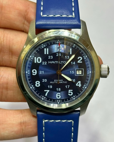 Hamilton khaki field blue dial - field,