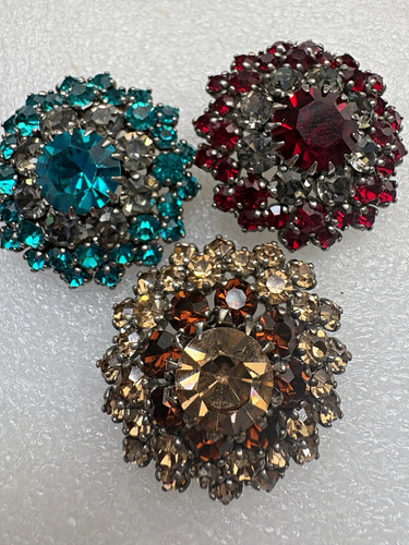 Spille vintage strass - 3x,
