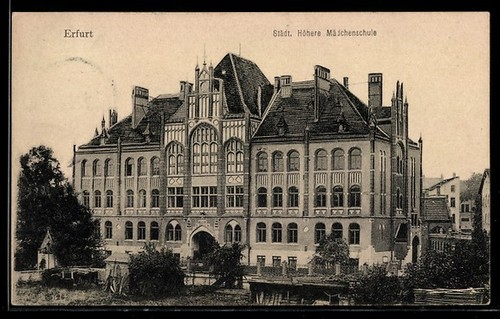 Cartolina erfurt scuola - cartolina,