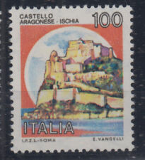 REPUBBLICA 1980-92 CASTELLI ARAGONESE 100 LIRE VARIETA' CENTRO SPOSTATO G.I **