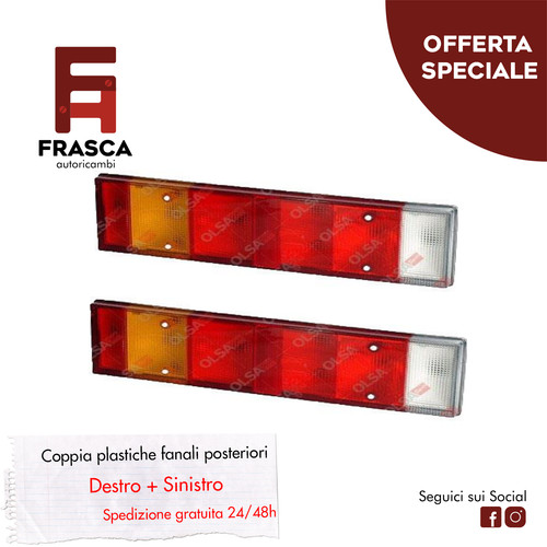 Coppia lenti stop posteriore - coppia,