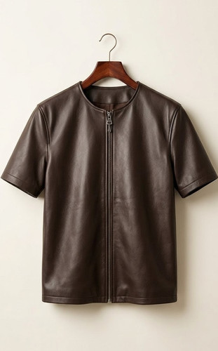 Camicia uomo pelle - , marrone
