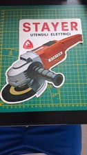ADESIVO STICKER kleber vintage rovinato stayer utensili elettrici