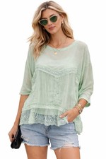 Top boho trasparente